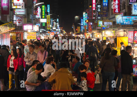 Le marché de nuit de Liuhe, Kaohsiung, Taiwan Banque D'Images