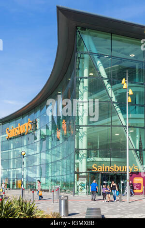 Le centre-ville de supermarché Sainsburys Blackpool Blackpool Lancashire England UK GO Europe Banque D'Images