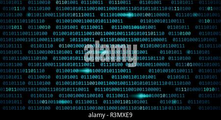 Code binaire numérique bleu cyber web technology background vector illustration EPS10 Illustration de Vecteur