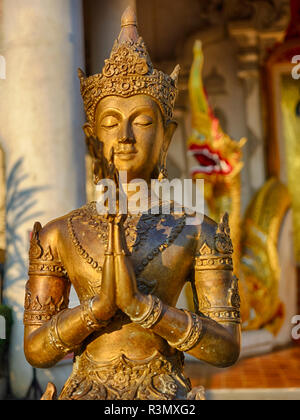 La Thaïlande, Chiang Mai, le Wat Prasingh est le plus visité place à Chiang Mai Banque D'Images