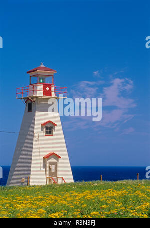 Canada, Prince Edward Island, Cape Tryon. Phare du cap Tryon. Banque D'Images