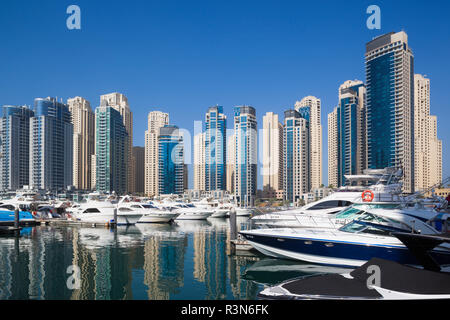 Émirats Arabes Unis, Dubai Marina immeubles de grande hauteur Banque D'Images