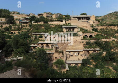 La montagne et village de lijiashan en Chine Banque D'Images