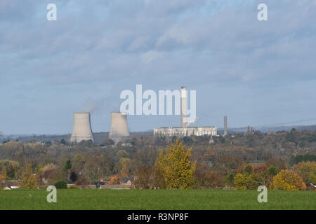 Ratcliffe sur soar power station alpes Banque D'Images