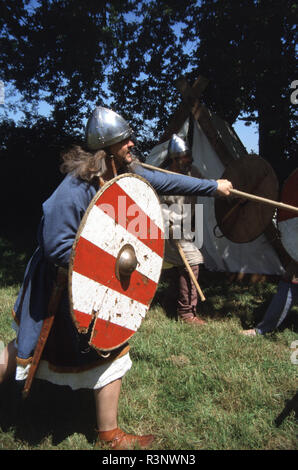 Anglo saxon Warrior (Reenactor) Banque D'Images