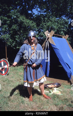 Anglo saxon Warrior (Reenactor) Banque D'Images