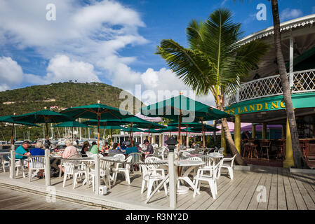 Îles Vierges britanniques, Tortola. Soper's Hole, marina Banque D'Images