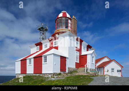 Canada, Terre-Neuve. Phare du cap Bonavista. Banque D'Images