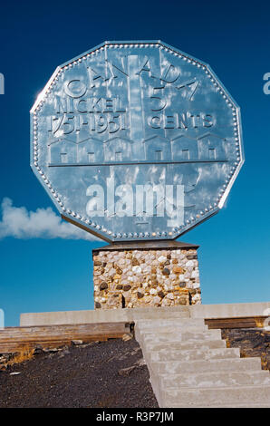 Le Canada, l'Ontario, Sudbury. Le Big Nickel Nickel en capital de monde. Banque D'Images