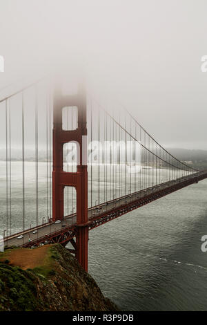 Golden Gate Bridge dans le brouillard,san francisco Banque D'Images