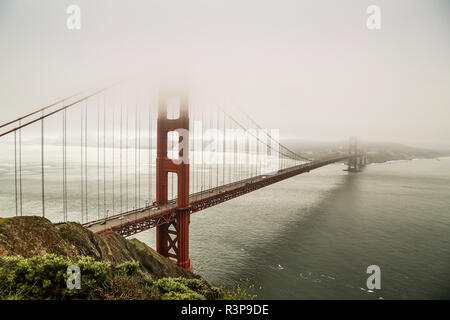 Golden Gate Bridge dans le brouillard,san francisco Banque D'Images
