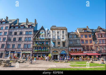 Place du Vieux Marché, Rouen, Normandie, France Banque D'Images