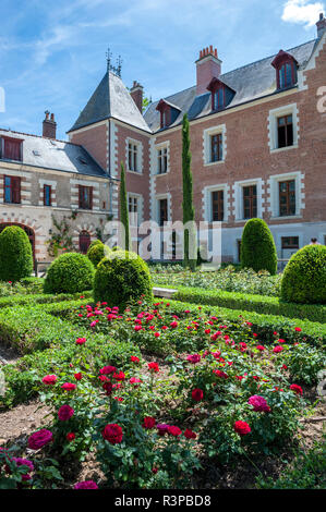 Chateau du Clos Lucé, Parc Leonardo da Vinci, Amboise, France Banque D'Images