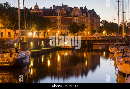 La marina au Stralsund. La vieille ville est inscrite au Patrimoine Mondial de l'UNESCO. L'Allemagne, l'West-Pomerania Banque D'Images