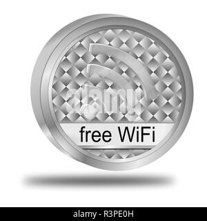 Bouton sans fil WiFi Banque D'Images