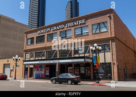 Dans le quartier Gaslamp Quarter, San Diego, California, United States, Banque D'Images