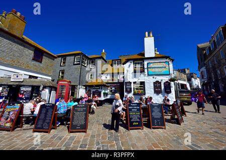 Le sloop inn, St Ives, Cornwall, Angleterre, Royaume-Uni Banque D'Images