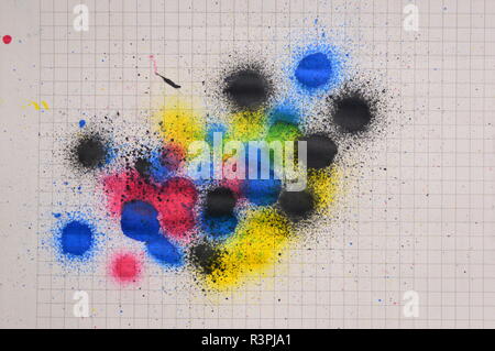 Les taches sur le papier Banque D'Images
