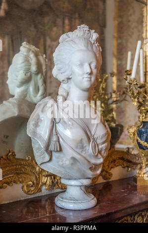 Buste de Marie-Antoinette, Palais de Versailles, France Banque D'Images