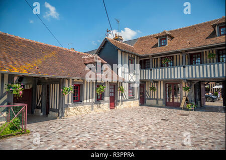 Beuvron en auge, Normandie, France Banque D'Images