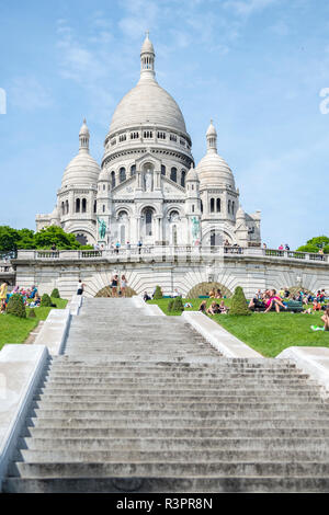 Sacre-Cur Basilique, Paris, France Banque D'Images