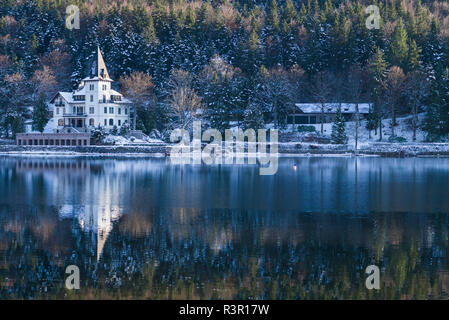L'Autriche, Styrie, Bad Aussee, lac Grundlsee Banque D'Images
