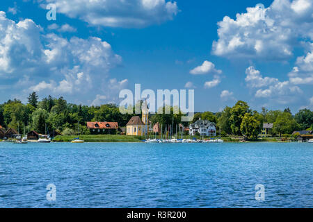 Eglise Saint Alban, de Diessen am Ammersee, lac Ammer, Fuenfseenland, Haute-Bavière, Bavaria, Germany, Europe Banque D'Images