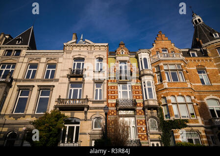 Belgique, Bruxelles. L'architecture Art nouveau, l'Hôtel Van Eetvelde. Une fois à la maison au Baron Van Eetvelde, Ministre de l'Congo Belge Banque D'Images