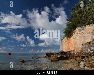 Beau rivage aux Bermudes Banque D'Images
