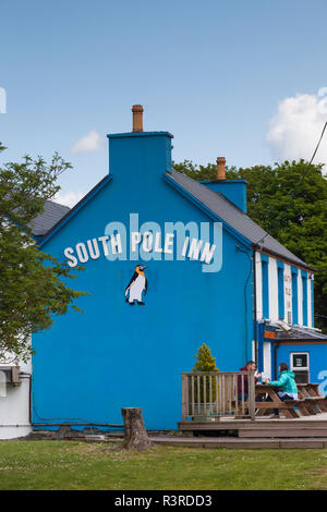L'Irlande, le comté de Kerry, péninsule de Dingle, Annascaul, Pôle Sud Inn, ancien pub appartenant à l'explorateur de l'Arctique Tom Crean Banque D'Images