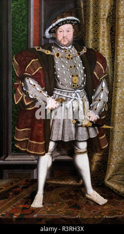 Le Roi Henry VIII par atelier de Hans Holbein le Jeune, c 1537-1550 Banque D'Images