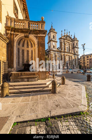 Frascati (Italie) - une petite ville de Castelli Romani en zone métropolitaine de Rome, célèbre pour les nombreuses Villa de noblesse pontificale. Banque D'Images