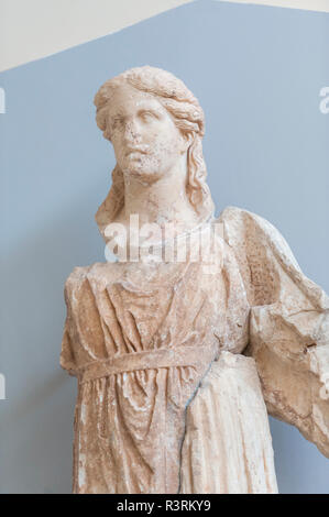 Statue de Dionysos du Temple d'Apollon, Musée de Delphi, Delphi, Grèce Banque D'Images