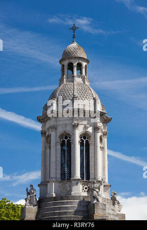 L'Irlande, Dublin, Trinity College, la place du Parlement et le Campanile Banque D'Images