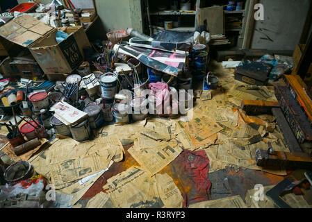 L'Irlande, Dublin, Parnell Square, Dublin City Gallery, la Hugh Lane, Francis Bacon, reconstruit le Studio atelier du peintre Francis Bacon Banque D'Images