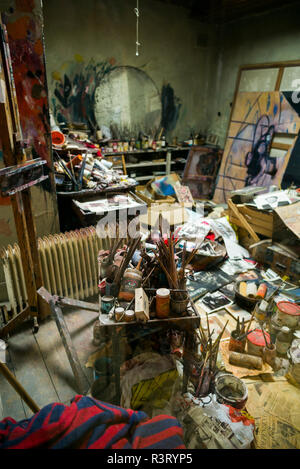 L'Irlande, Dublin, Parnell Square, Dublin City Gallery, la Hugh Lane, Francis Bacon, reconstruit le Studio atelier du peintre Francis Bacon Banque D'Images