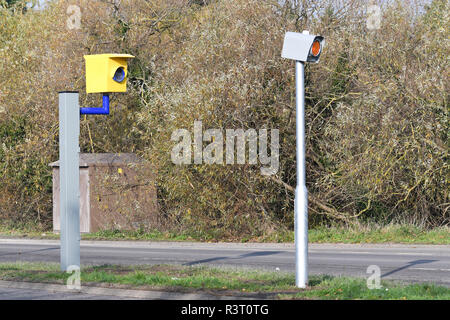 Caméra de vitesse sur l'a6 à Loughborough Banque D'Images