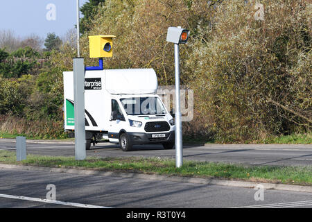 Caméra de vitesse sur l'a6 à Loughborough Banque D'Images