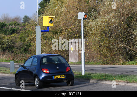 Caméra de vitesse sur l'a6 à Loughborough Banque D'Images