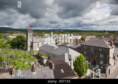 L'Irlande, le comté de Limerick, Limerick City View de l'église catholique Saint Munchin Banque D'Images