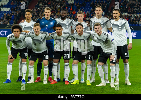 Gelsenkirchen, Allemagne 18 novembre 2018 Nations UEFA League Allemagne - The Netherlands l'équipe Allemagne Banque D'Images