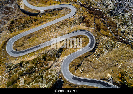 Suisse, Valais, Alpes Suisses, Julier, vue aérienne Banque D'Images