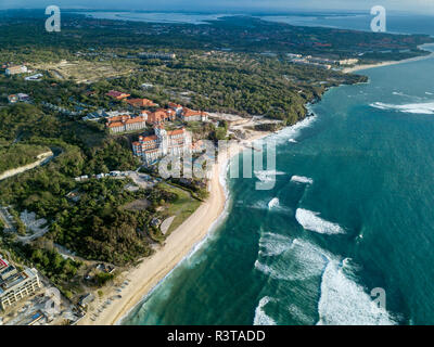 L'INDONÉSIE, Bali, Nusa Dua, vue aérienne de Nikko beach Banque D'Images