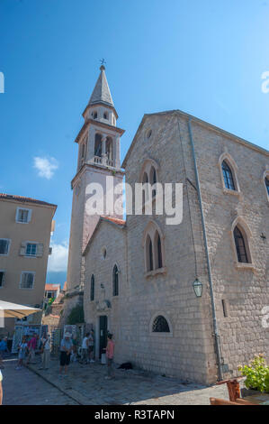 St John's Church, Old Town, Budva, Monténégro Banque D'Images