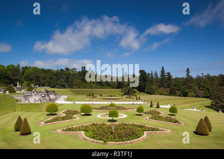 L'Irlande, le comté de Wicklow, Enniskerry, Powerscourt Estate, les jardins à l'Italienne Banque D'Images