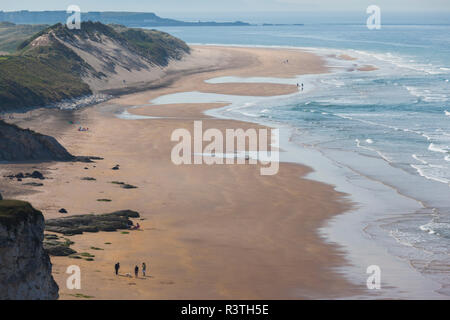 Royaume-uni, Irlande du Nord, County Antrim, Northern Ireland de Curran Strand Beach Banque D'Images