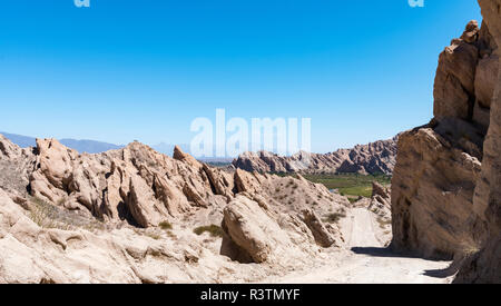 Célèbre Routa 40 Quebrada de Las Flechas de passage dans la région de Valles Calchaquies, la province de Salta. L'Amérique du Sud, Argentine, Cafayate Banque D'Images