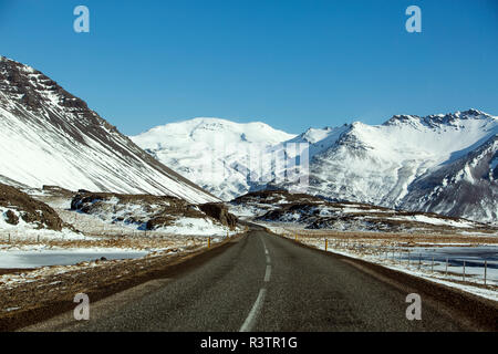 Ring en Islande, l'hiver Banque D'Images