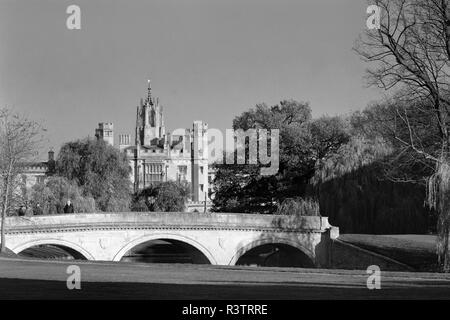 Trinity Bridge et St John's College de Cambridge en Angleterre Banque D'Images