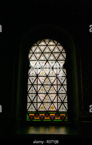 À Prague - République tchèque - Le 27/07/2015 - Synagogue Espagnole, vitrail coloré Banque D'Images